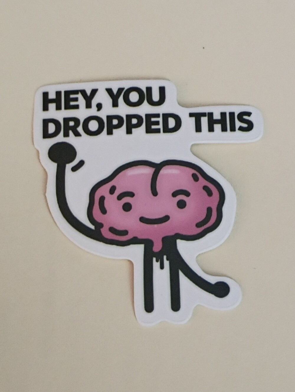 10/$10 Stickers Decal - Hey, You Dropped This - Pink Brain 2